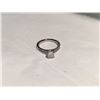 Image 1 : LADIES PLATINUM DIAMOND ENGAGEMENT RING SET WITH ONE CUSHION MODIFIED BRILLIANT CUT  DIAMOND