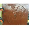 Image 2 : HAND CARVED EXTERIOR DOOR BY DARREN YELTON FEATURES ON THE INSIDE A KILLER WHALE & ON THE