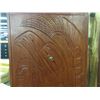 Image 3 : HAND CARVED EXTERIOR DOOR BY DARREN YELTON FEATURES ON THE INSIDE A KILLER WHALE & ON THE