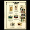 1967 US Stamp Album Page 18pcs