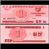 Image 1 : 1988 N Korea 1 Chon Note GEM Crisp Unc