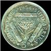 Image 2 : 1954 S Africa 3p Silver XF/VF Error