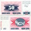 Image 1 : 1992 Bosnia Scarce 50 Dinara Note GEM Crisp Unc