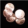 2009 Cabin 5pcs Choice/GEM BU Lincoln Cents from Unopened Bank Roll