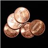 Image 1 : 2004 5pcs Choice/GEM BU Lincoln Cents from Unopened Bank Roll