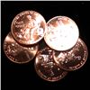 Image 1 : 2009 Log 5pcs Choice/GEM BU Lincoln Cents from Unopened Bank Roll