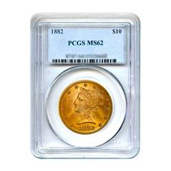 1882 $10 Liberty Gold Eagle PCGS MS62