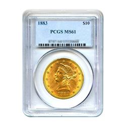 1883 $10 Liberty Gold Eagle PCGS MS61