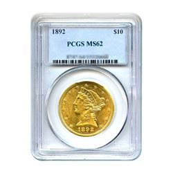 1892 $10 Liberty Gold Eagle PCGS MS62