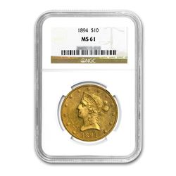 1894 $10 Liberty Gold Eagle NGC MS61