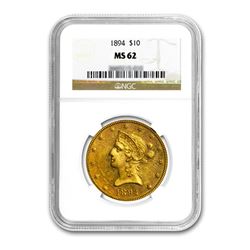 1894 $10 Liberty Gold Eagle NGC MS62