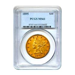 1895 $10 Liberty Gold Eagle PCGS MS61