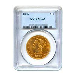 1896 $10 Liberty Gold Eagle PCGS MS62