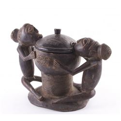 Yoruba Ajere Ifa Divination Bowl, Ketu Region, Republic