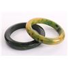 Image 1 : Two (2) Bakelite swirl bangles.  Bakelite is an early