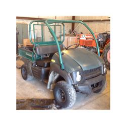 2010 KAWASAKI MULE 600 2x4 UTV VIN/SN:JK1AFEB11AB519841 - roll cage, dump bed, meter reading 2,649 h