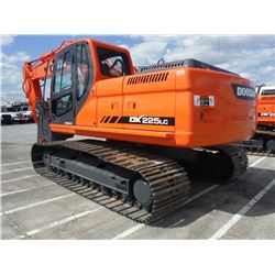 2007 DOOSAN DX225LC HYDRAULIC EXCAVATOR VIN/SN:K70005314 - 9' 6" stick, 36'' bucket w/ wrist-a-twist