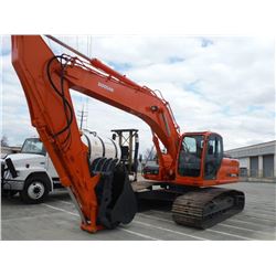 2008 DOOSAN DX255LC HYDRAULIC EXCAVATOR VIN/SN:K80005113 - 11' 6" stick, 36'' bucket, hyd. thumb, au