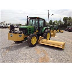 2010 JOHN DEERE 6330 MFWD FARM TRACTOR VIN/SN:654536 - 3 PTH, PTO, 1 hyd. remote, Diamond flail mowi