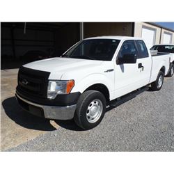 2013 FORD F150 PICKUP TRUCK VIN/SN:1FTEX1CM2DFC14092 - ext. cab, V6 gas, A/T, P/S, A/C, odometer rea