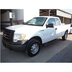 2012 FORD F150 PICKUP TRUCK VIN/SN:1FTEX1EM5CFB03662 - 4x4, ext. cab, V6 gas, A/T, P/S, A/C, odomete