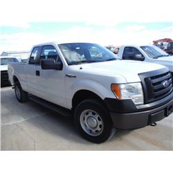 2012 FORD F150 PICKUP TRUCK VIN/SN:1FTEX1EM4CFB57289 - 4x4, ext. cab, V6 gas, A/T, P/S, A/C, odomete