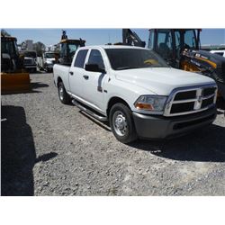 2011 DODGE RAM 2500 PICKUP TRUCK VIN/SN:3D7TP2CT2BG628382 - crew cab, V8 gas, A/T, P/S, A/C, odomete