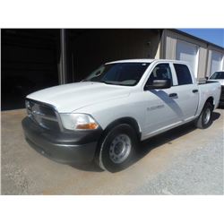 2011 DODGE RAM 1500 PICKUP TRUCK VIN/SN:1D7RB1CP8BS684275 - crew cab, V8 gas, A/T, P/S, A/C, odomete