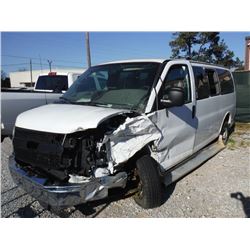 2008 CHEVROLET EXPRESS PASSENGER VAN VIN/SN:1GAHG35K281230695 - V8 gas, A/T, P/S, A/C, odometer read