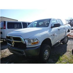 2011 DODGE RAM 2500 PICKUP TRUCK VIN/SN:3DTT2CT3BG571833 - 4x4, crew cab, A/T, P/S, A/C, odometer re