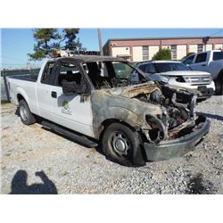 2012 FORD F150 PICKUP TRUCK VIN/SN:1FTEX1CM6CFB96484 - ext. cab, V6 gas, A/T, P/S, A/C, odometer rea