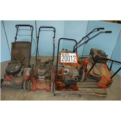 Misc. lawn mowers, compactor, outdoor vacuum, LOCATION AND CONTACT INFORMATION: AREA 2 Craig Jackson