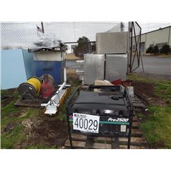 Misc. tool boxes, hose reel, generators, drill press, LOCATION AND CONTACT INFORMATION: AREA 4 Alexa