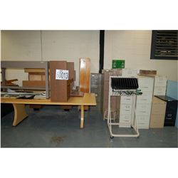 Misc. office furniture, desks, files, cabinets, tables, LOCATION AND CONTACT INFORMATION: AREA 6 Mon