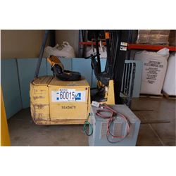 Electric Forklift W/ Battery charger, LOCATION AND CONTACT INFORMATION: AREA 6 Montgomery Tony Easte