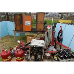Misc. lockers, oil pumps, vacuum cleaner, emergency lights, LOCATION AND CONTACT INFORMATION: AREA 6