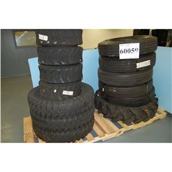 Misc. Tires (3 each 1000-20 F BLTT CSTM KTRA, 5 each 1000-20 G BLTT Reg., 1 each 1400 R24 1x BLTL Un