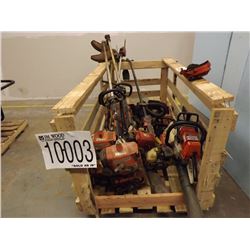 Misc. chain saws, grass trimmers, pole saw, blower, LOCATION AND CONTACT INFORMATION: AREA 10 Fayett
