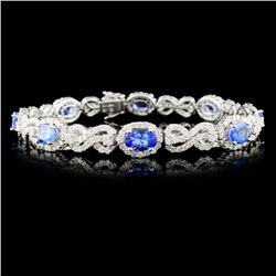 18K White Gold 5.52ct Tanzanite & 4.38ct Diamond B