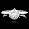 Image 1 : 14K Gold 0.92ct Solitaire Diamond Ring