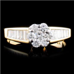 14K Gold 0.77ctw Diamond Ring