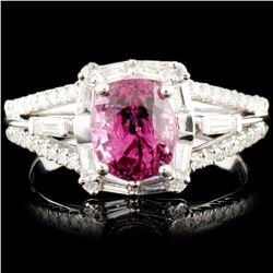 18K Gold 1.94ct Spinel & 0.56ctw Diamond Ring