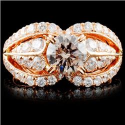 18K Gold 2.20ctw Fancy Color Diamond Ring