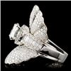 Image 3 : 18K Gold 4.92ctw Diamond Ring