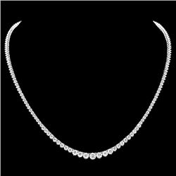 ^18k White Gold 9.20ct Diamond Necklace