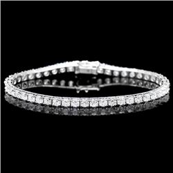 ^18k White Gold 8.00ct Diamond Bracelet