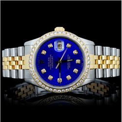 Rolex YG/SS DateJust 1.50ct Diamond Men's Watch