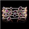 Image 1 : 18K Rose Gold 11.24ct Ruby & 3.42ct Diamond Bangle