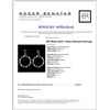 Image 3 : 18K White Gold 1.10ctw Diamond Earrings