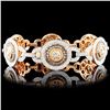 Image 2 : 18K Rose Gold 7.75ctw Diamond Bracelet